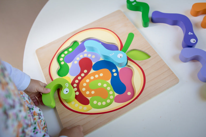 123 Worm Puzzle