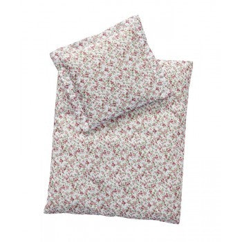 Astrup Doll Bed Bedding Set, Pink Roses