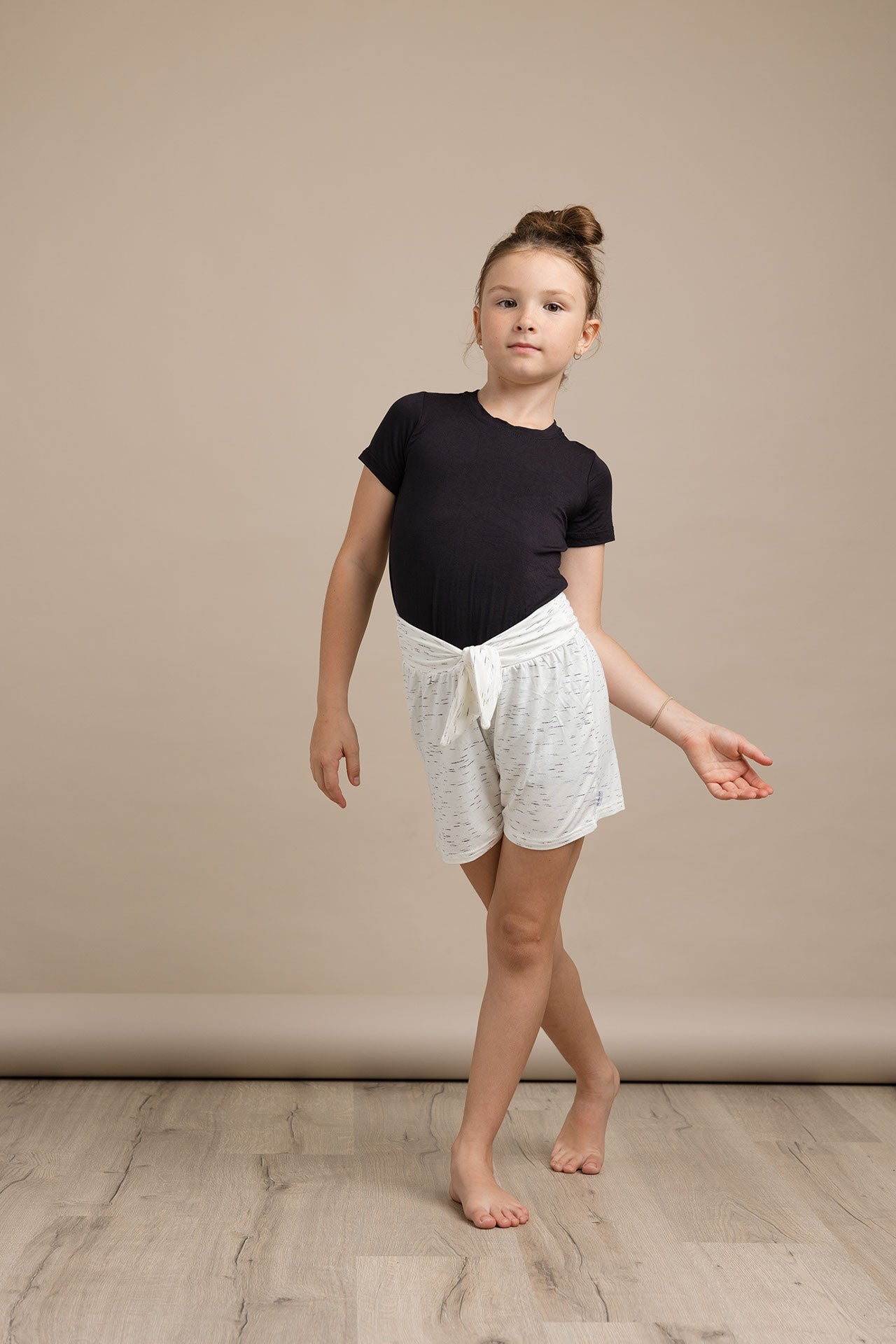 Tie Top Shorts - Thistle Bamboo