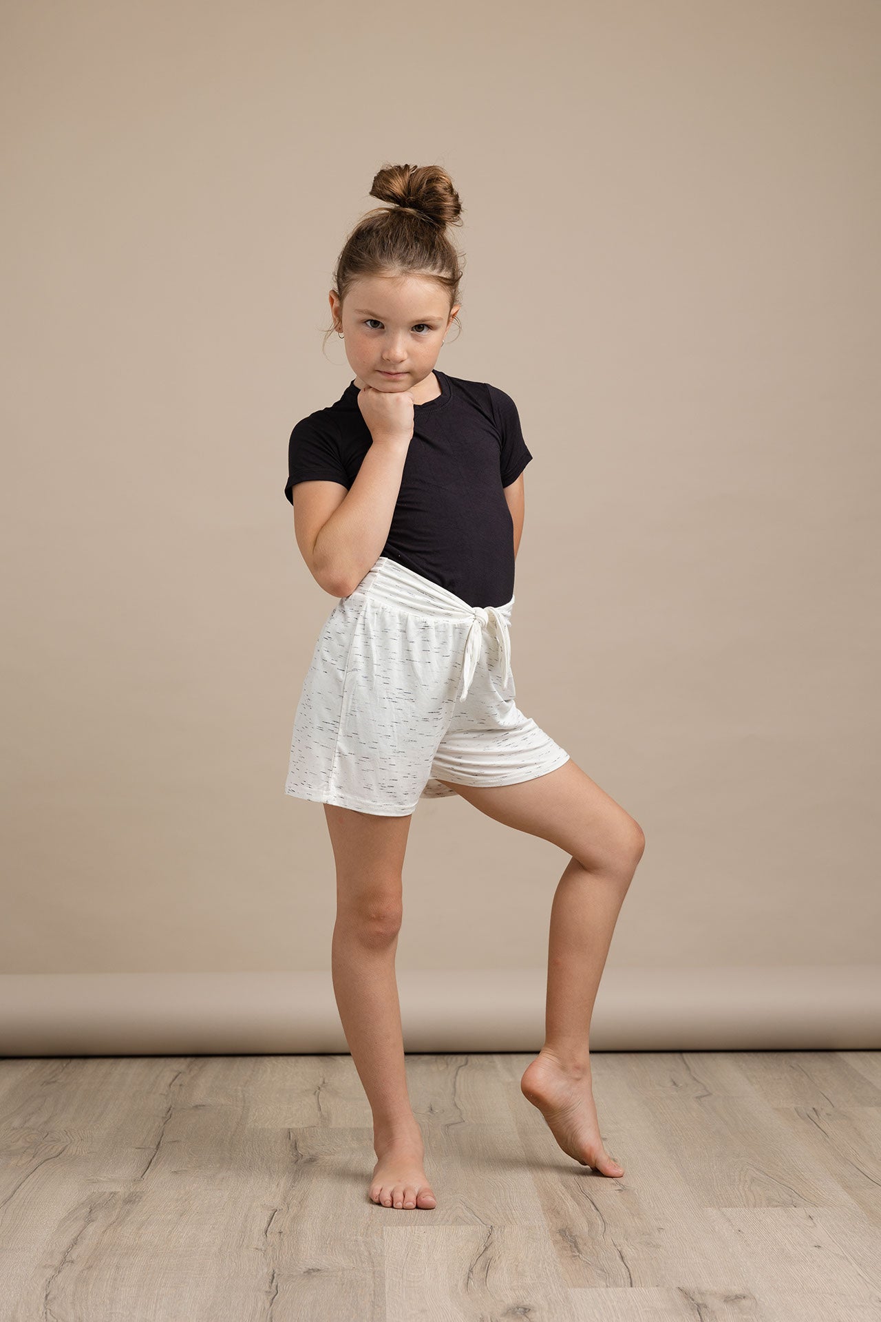 Tie Top Shorts - Thistle Bamboo