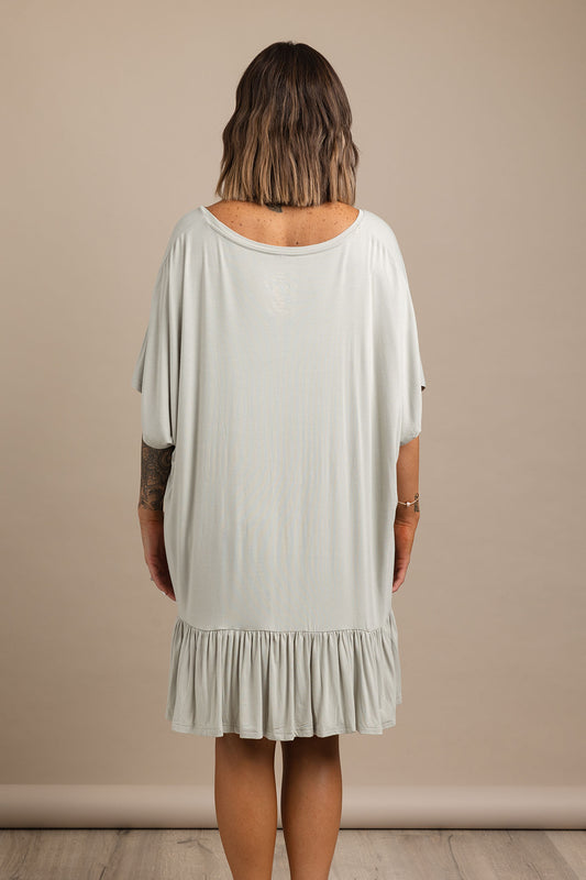 Square Dress - Sage Bamboo