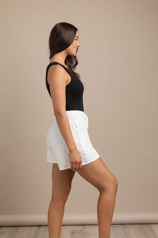 Tie Top Shorts - Thistle Bamboo
