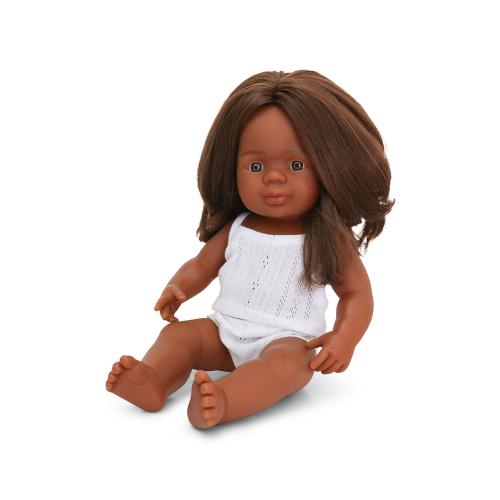 Miniland Doll - Australian Aboriginal Girl, 38 cm